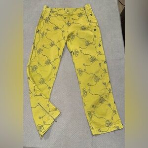 Mariella Rosati-  Pants with Navy Embroidery